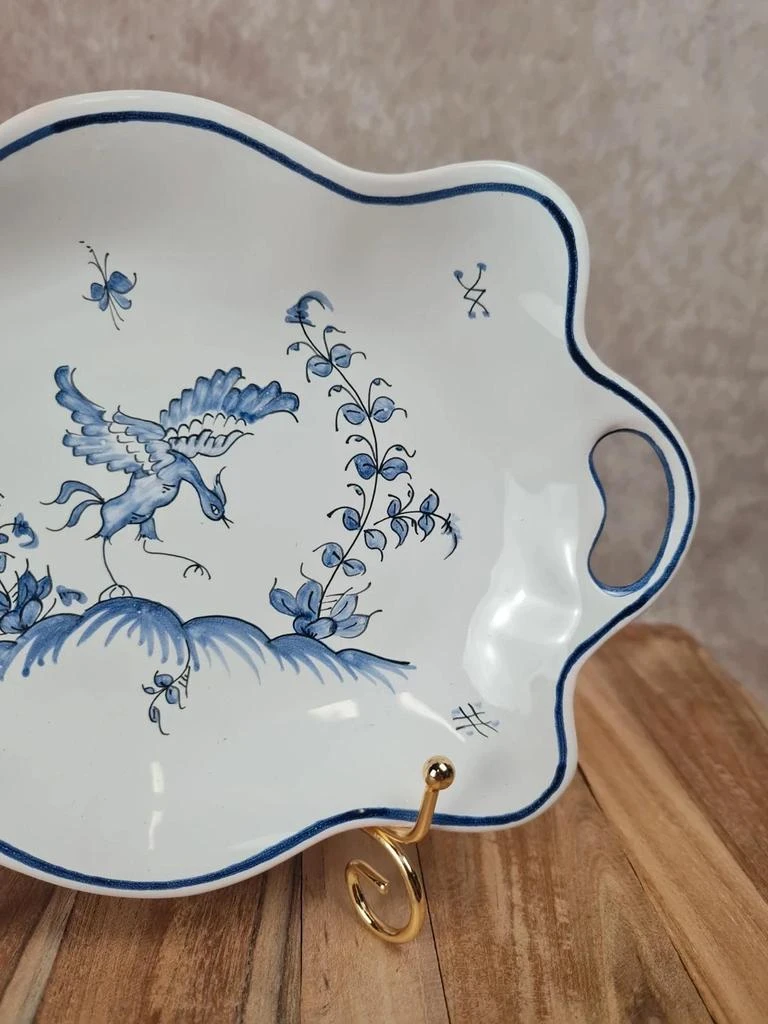 Plat ancien faïence de Moustiers signé Dellerie – photo 3